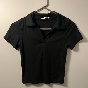 Source Unknown Black Crop Top